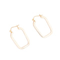 14K Gold Squared Hoop Earrings