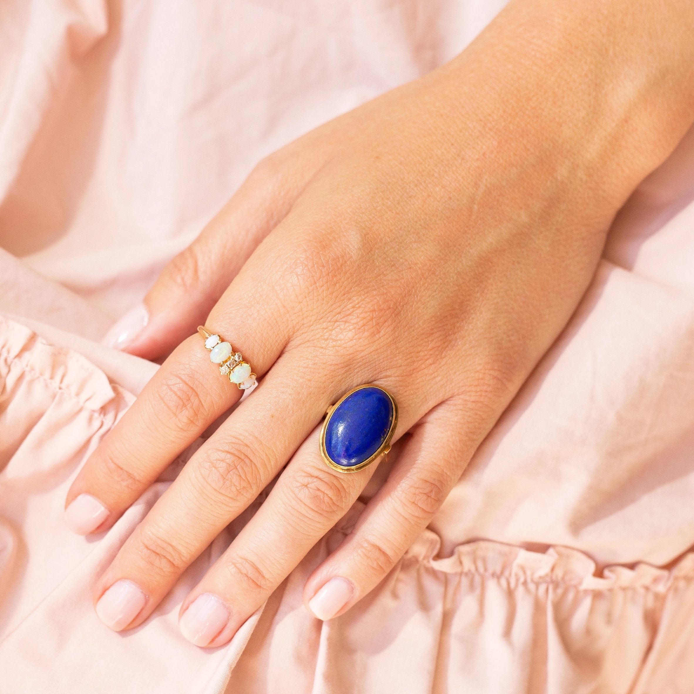 Lapis Lazuli and 14k Gold Ring