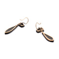 Victorian Onyx and 14k Yellow Gold Dangle Earrings