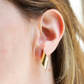 Sculptural Swirl 14K Gold Earrings