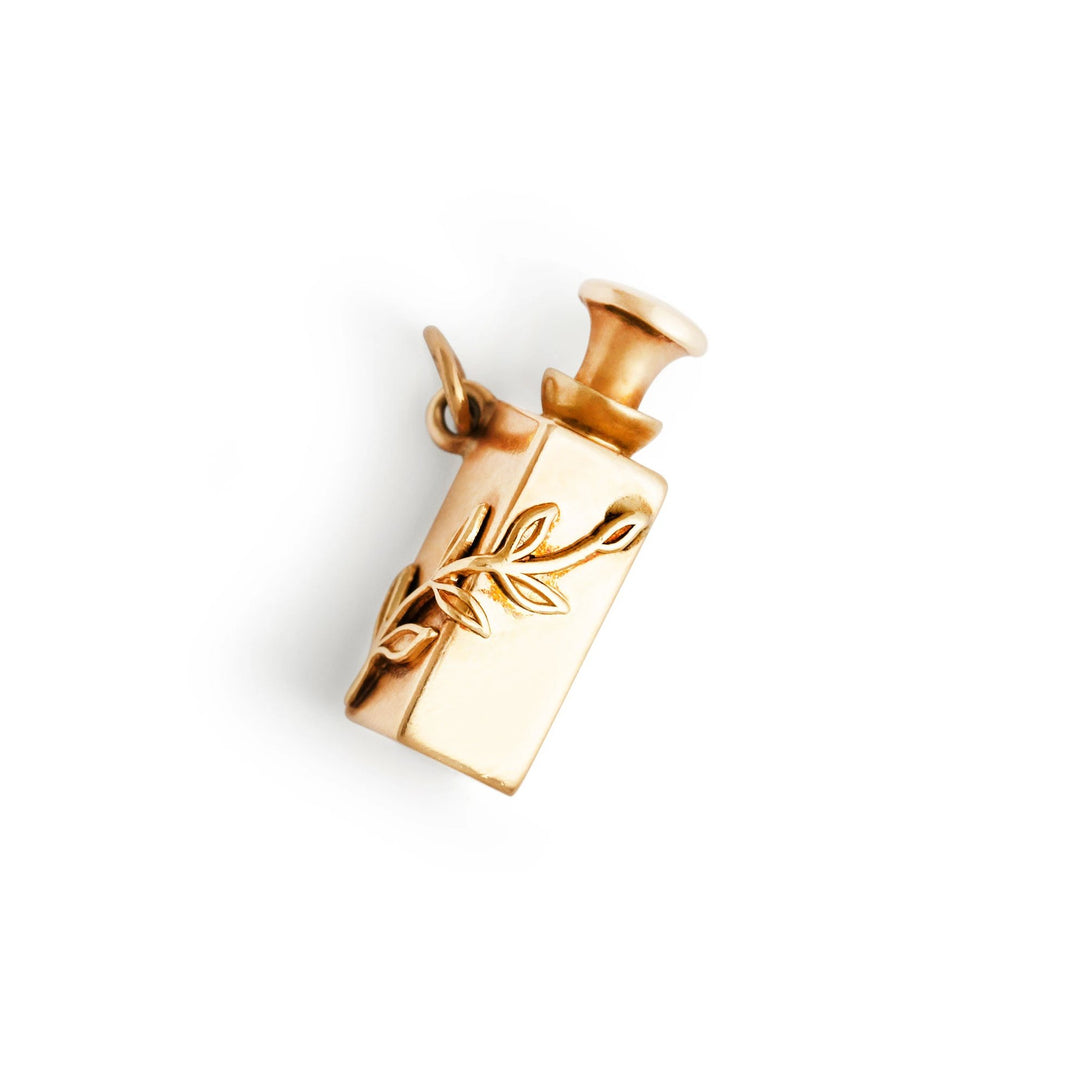 Movable 14k Gold Perfume Bottle Charm