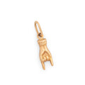 Italian Mano Cornuto 14k Gold Charm