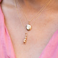 Petite 14K Gold Engraved Locket Charm