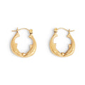 Kissing Fish 14k Gold Hoop Earrings