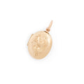 Petite 14K Gold Engraved Locket Charm