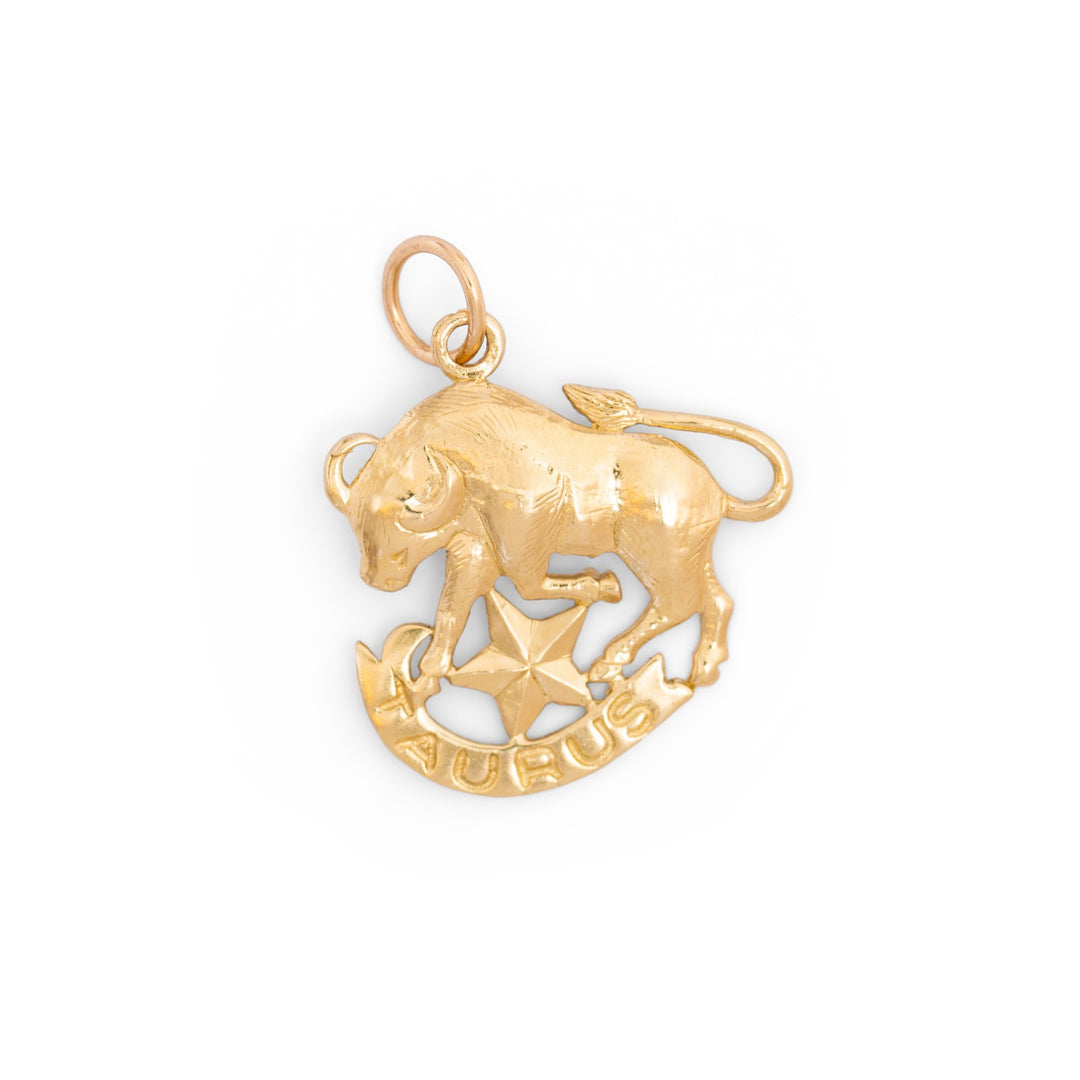 Taurus Figure 14k Gold Zodiac Charm