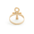 Ankh 14k Gold Ring