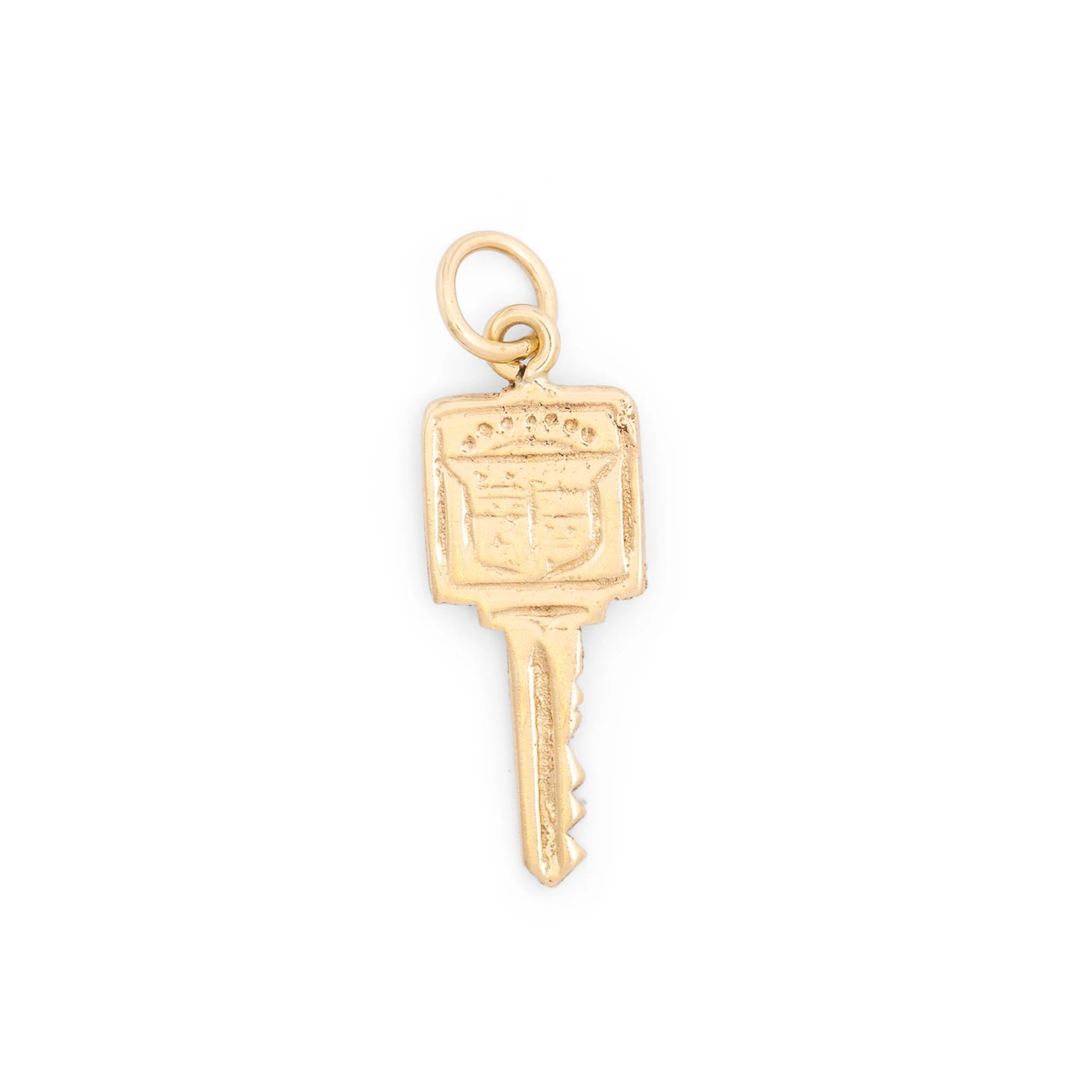 Cadillac Key 14K Gold Charm
