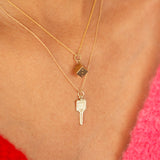 Single Dice 14K Gold Charm