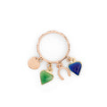 Enamel and 18K Gold Charm Ring
