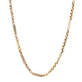 Victorian 15k Gold Chain Necklace With Hand Clasp