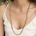 Victorian 15k Gold Chain Necklace With Hand Clasp