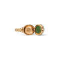 Nephrite 14k Gold Poison Locket Ring