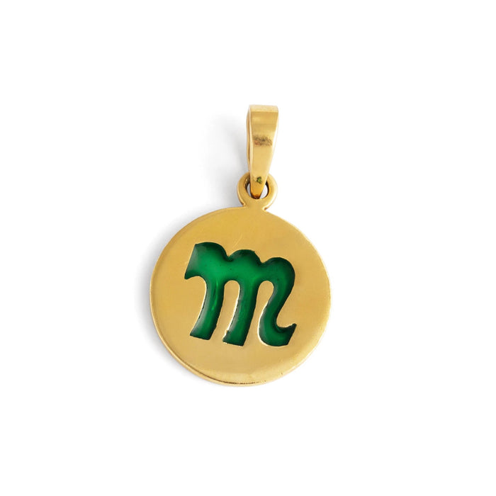 Scorpio 18k Gold and Plique-À-Jour enamel Zodiac charm