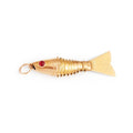 Articulated Fish 18k Gold Charm
