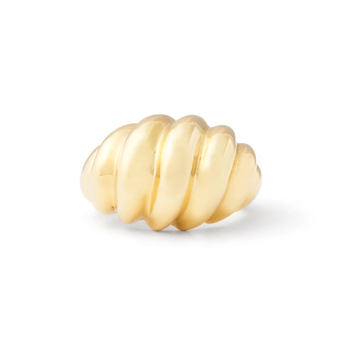 Cartier Fluted Dome 18k Gold Ring