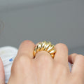 Cartier Fluted Dome 18k Gold Ring