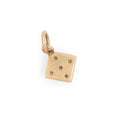 Single Dice 14K Gold Charm