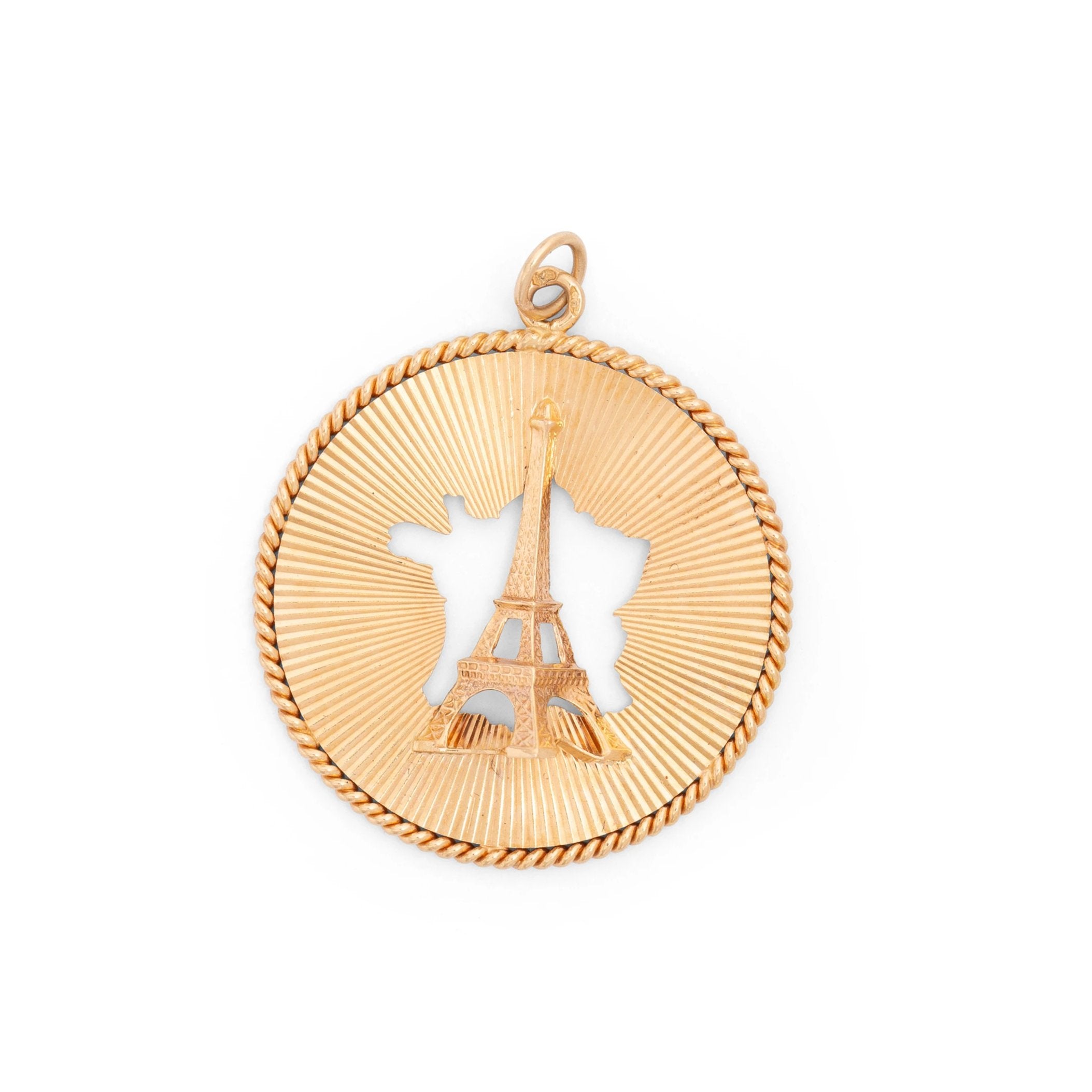 French 18k Gold Eiffel Tower Charm
