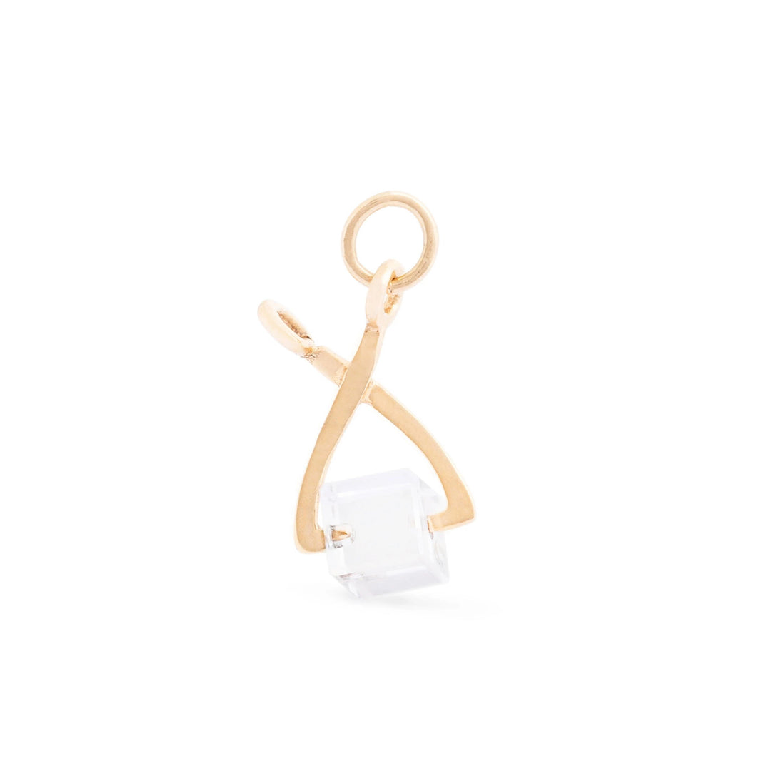 Ice Tongs 14k Gold and Plastic Charm