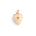 Heart and Pearl Startburst 14K Gold Charm