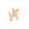 Large Terrier 14k Gold Dog Charm