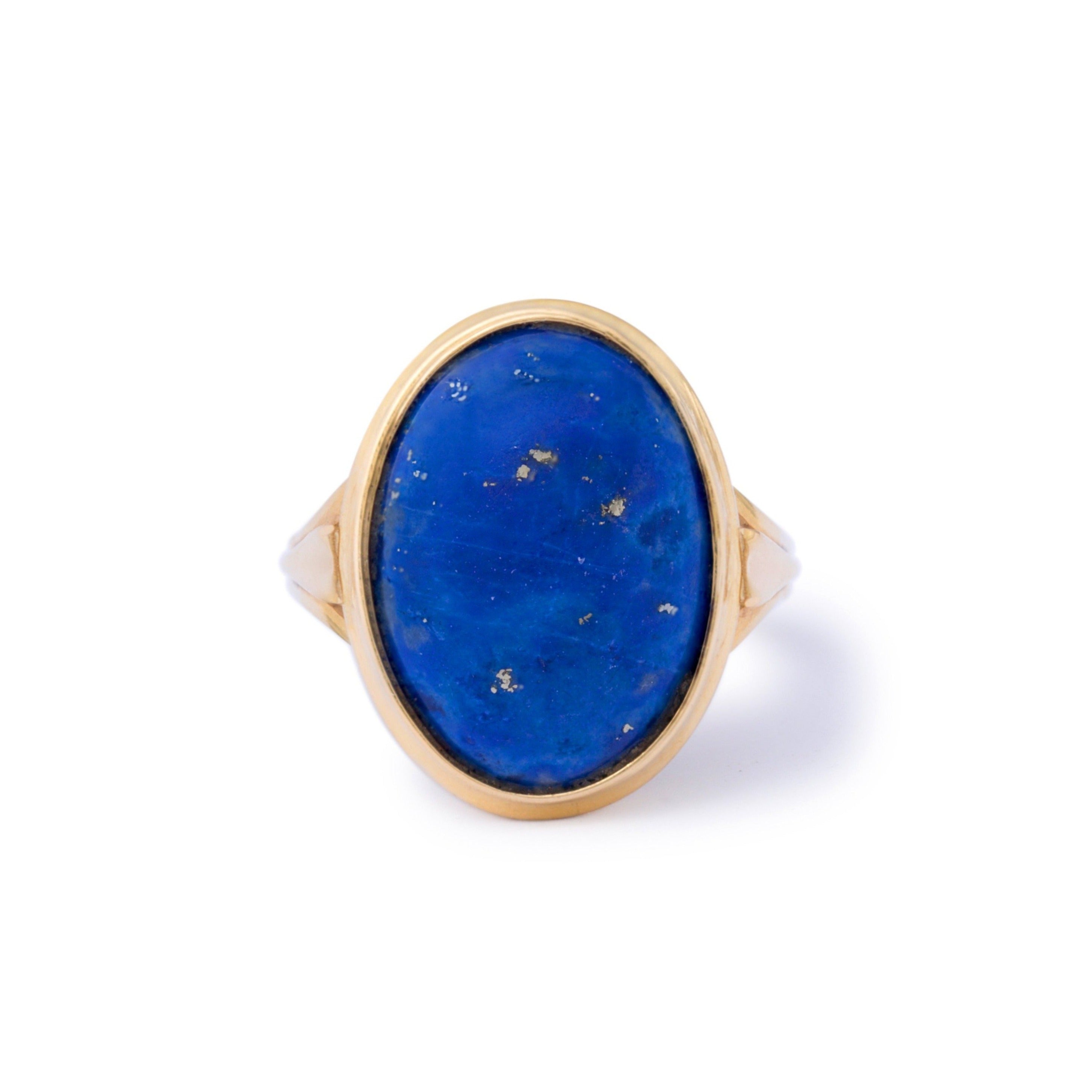 Lapis Lazuli and 18k Gold Ring
