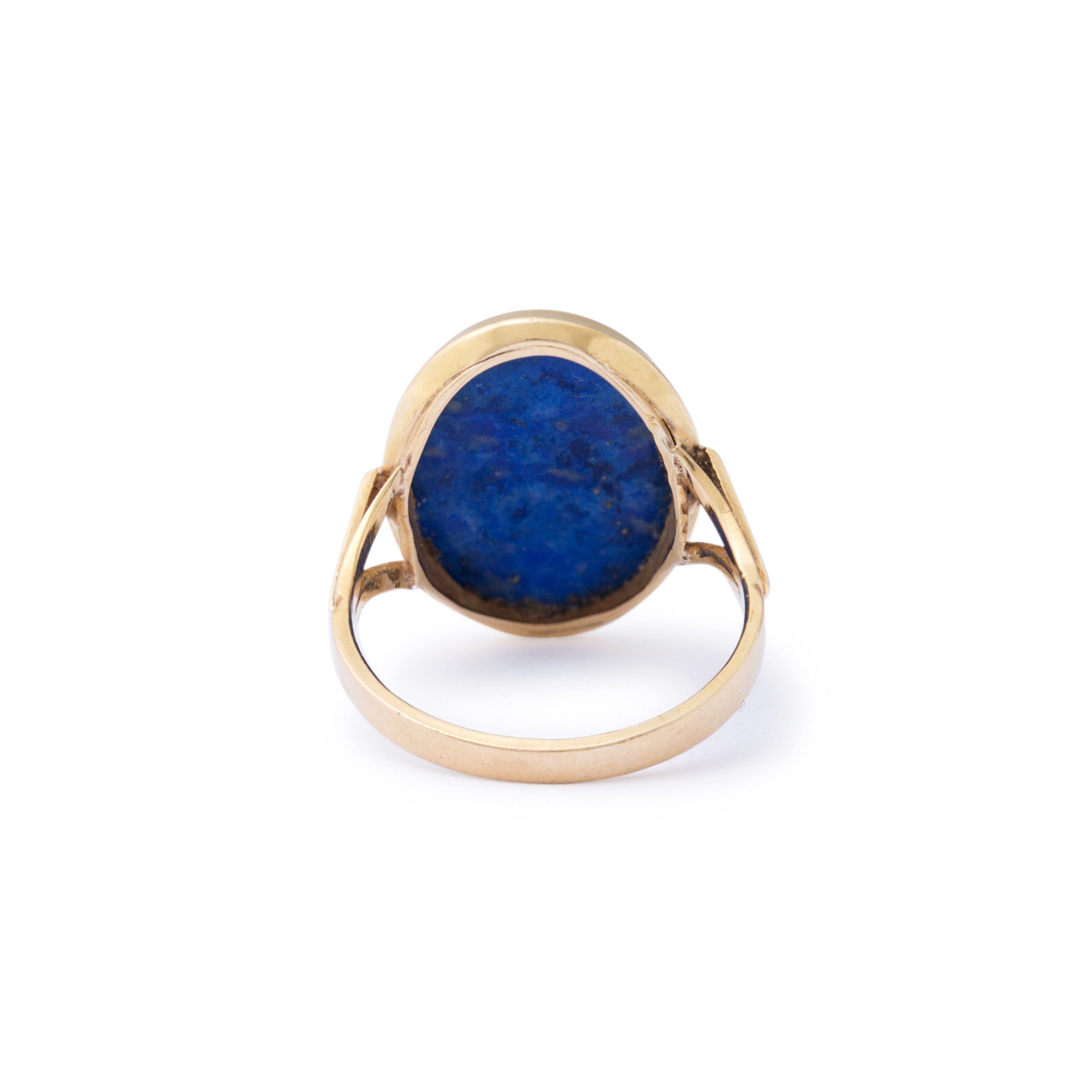 Lapis Lazuli and 18k Gold Ring