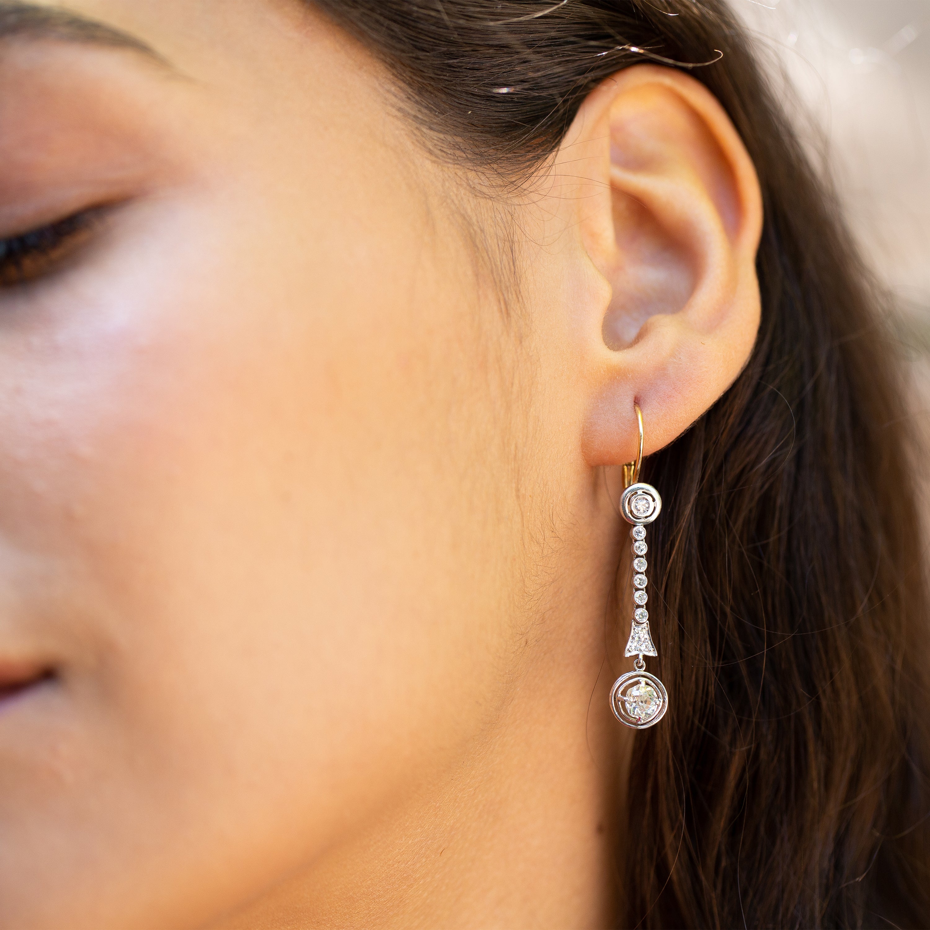 Preloved Tiffany & Co. Elsa Peretti Teardrop Stud Platinum Earrings