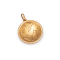 Sagittarius 14K Gold Engraved Zodiac Charm