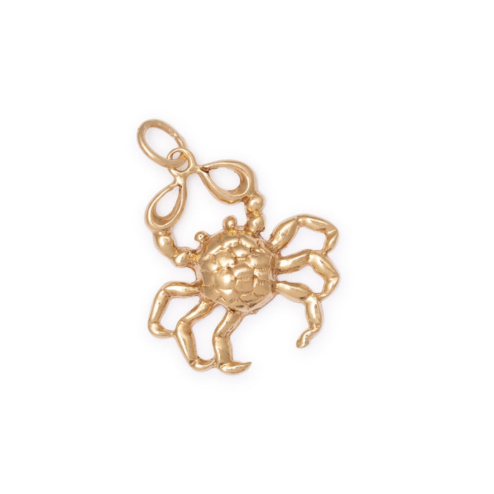 Cancer Crab 9K Gold Charm
