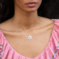 Gemini Enamel And 14k Gold Zodiac Charm