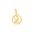 Virgo 9k Gold Octagonal Zodiac Charm