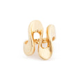Abstract Wavy 10k Gold Ring