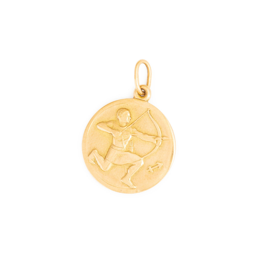 Sagittarius 9k Gold Zodiac Charm