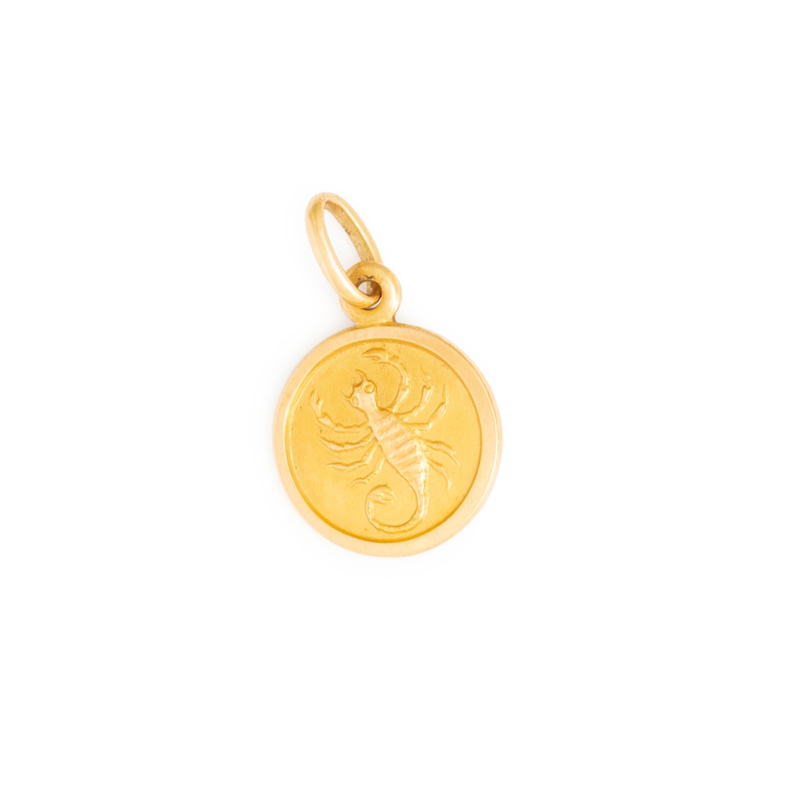 Petite Scorpio 18k Gold Zodiac Charm