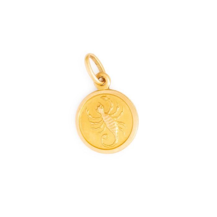 Petite Scorpio 18k Gold Zodiac Charm