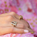 Cancer Zodiac Sign 14k Gold Ring
