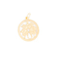 Gemini 9k Gold Zodiac Charm