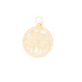 Gemini 9k Gold Zodiac Charm