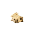 Rustic Cabin 14k Gold Charm