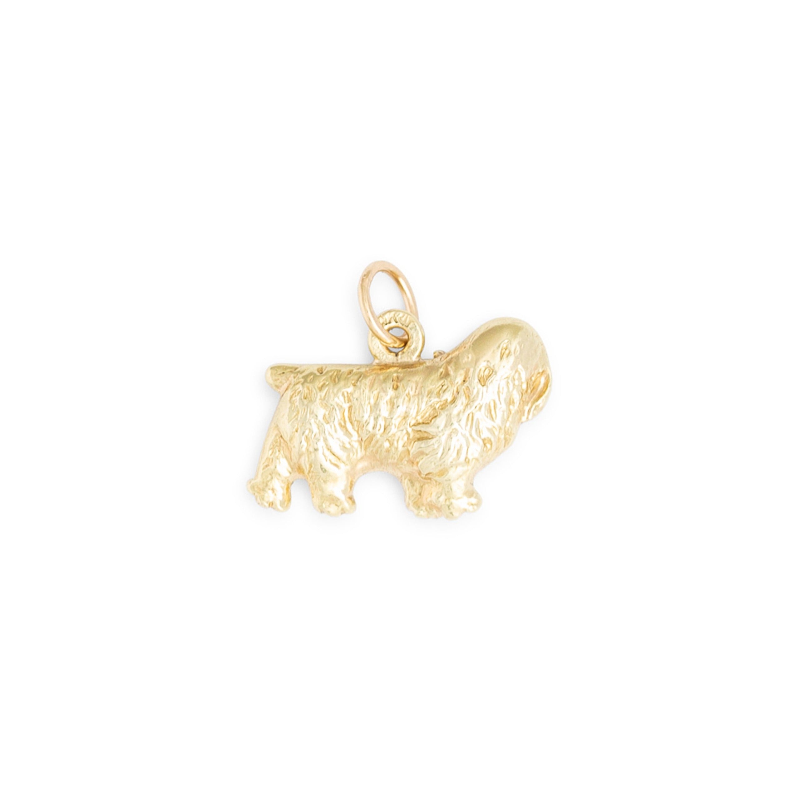 Spaniel 14K Gold Dog Charm