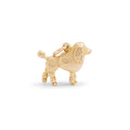 English French Poodle 9k Gold Dog Charm