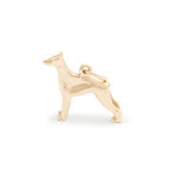 Doberman Pinscher 10K Gold Dog Charm