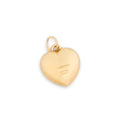 English 9k Gold Engraved Puffy Heart Charm