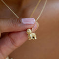 Bichon 14k Gold Dog Charm