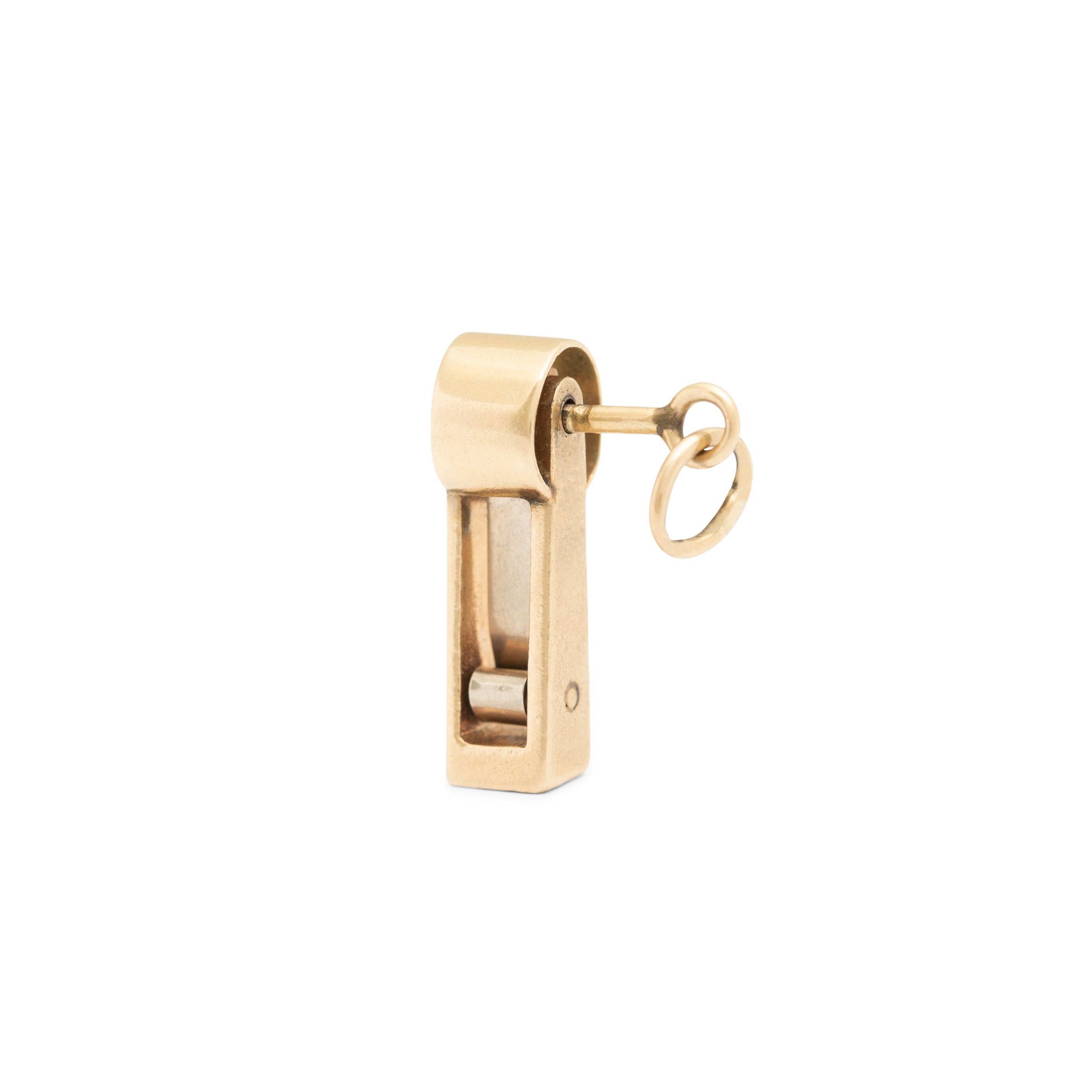 Movable Noisemaker 14k Yellow Gold Charm