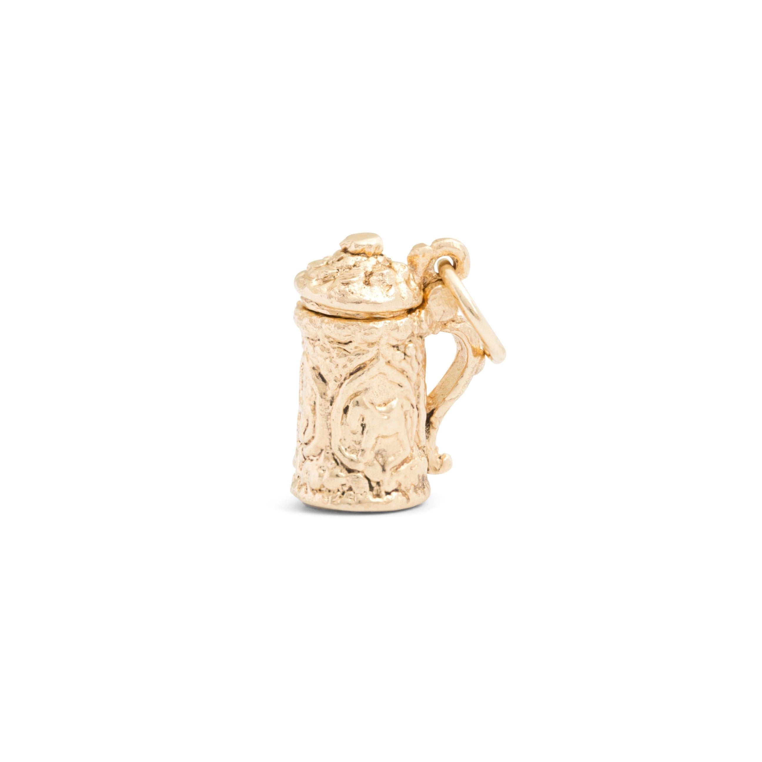 Movable Beer Stein 14k Gold Charm