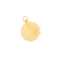 Virgo 14K Gold Scalloped Zodiac Charm