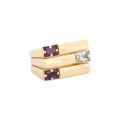 Italian Amethyst and Blue Topaz 14k Gold Ring